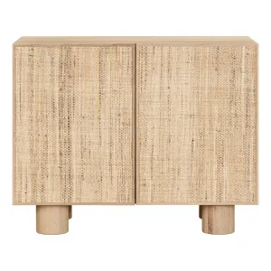 Pablo Buffet 120cm in Light Wash Oak / Raffia by OzDesignFurniture, a Sideboards, Buffets & Trolleys for sale on Style Sourcebook