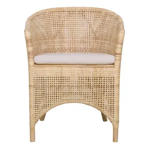 Skylar Dining Chair in Rattan Natural by OzDesignFurniture, a Dining Chairs for sale on Style Sourcebook