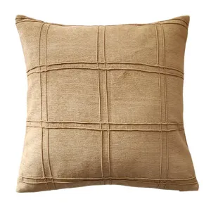 Bruges Linen Cotton Cushion 50cm Square - Mustard Yellow by Macey & Moore, a Cushions, Decorative Pillows for sale on Style Sourcebook