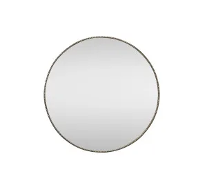 Vern Round Wall Mirror Antique Silver 101cm by Luxe Mirrors, a Mirrors for sale on Style Sourcebook