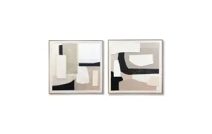 Set of 2 Abstract Nature Original Abstract Painting 100cm x 100cm by Luxe Mirrors, a Artwork & Wall Decor for sale on Style Sourcebook