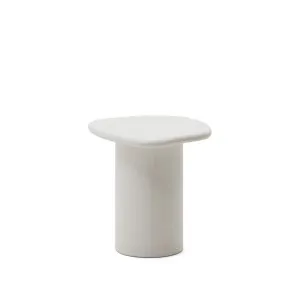 Macarella white cement side table, 48 x 47 cm by Kave Home, a Tables for sale on Style Sourcebook