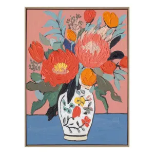 Pretty Posie B Box Framed Canvas in 60 x 80cm by OzDesignFurniture, a Painted Canvases for sale on Style Sourcebook