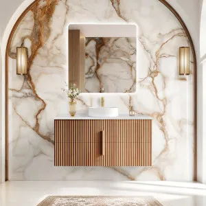 Orio Eden Light Walnut 1200mm Single Bowl Wall Hung Vanity by Orio, a Vanities for sale on Style Sourcebook