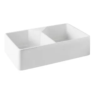 Turner Hastings Chester Farmhouse Double Bowl Butler Sink With One Taphole Gloss White 800mm by Turner Hastings, a Basins for sale on Style Sourcebook