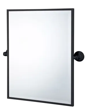 Turner Hastings Mayer Framed Pivot Rectangular Mirror Matte Black 495X610mm by Turner Hastings, a Mirrors for sale on Style Sourcebook