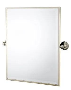 Turner Hastings Mayer Framed Pivot Rectangular Mirror Brushed Nickel 495X610mm by Turner Hastings, a Mirrors for sale on Style Sourcebook