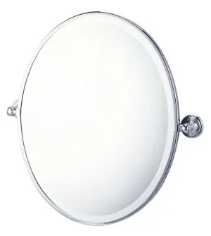 Turner Hastings Mayer Framed Pivot Oval Mirror Chrome 538X620mm by Turner Hastings, a Mirrors for sale on Style Sourcebook