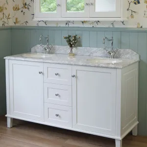 Turner Hastings Coventry Satin White 1500mm Double Bowl Floor Standing Vanity Package by Turner Hastings, a Vanities for sale on Style Sourcebook