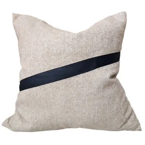 Urban Chic 55cm Square - Black Strap by Macey & Moore, a Cushions, Decorative Pillows for sale on Style Sourcebook