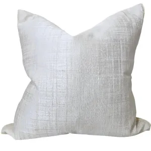 Urban Chic 55cm Square - Metallic White by Macey & Moore, a Cushions, Decorative Pillows for sale on Style Sourcebook