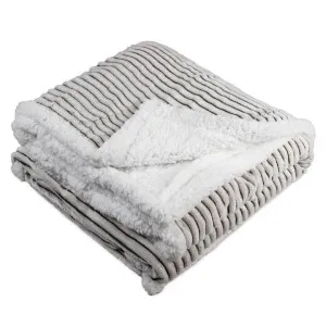 Ardor Boudoir Auburn Striped Flannel Cocoa Throw by null, a Throws for sale on Style Sourcebook