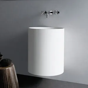 Gallaria Alta Wall Hung Stone Basin White 495mm X 600mm by Gallaria, a Basins for sale on Style Sourcebook