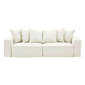 Ella 3 Seater Sofa in Lis White by OzDesignFurniture, a Sofas for sale on Style Sourcebook