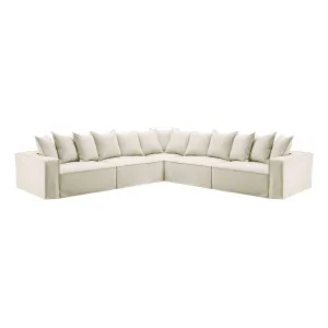 Ella 7 Seater Modular Sofa in Lis Nature by OzDesignFurniture, a Sofas for sale on Style Sourcebook