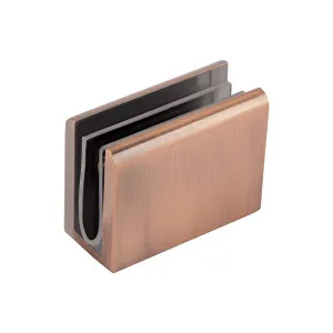 Pius Glass Panel Clip - Brushed Copper by ABI Interiors Pty Ltd, a Showers for sale on Style Sourcebook