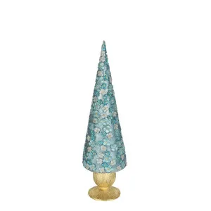 Florana Blue Floral Cone Tree Large by Florabelle Living, a Plants for sale on Style Sourcebook