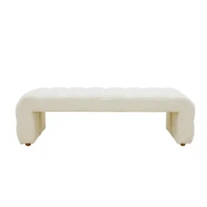 Maeve Bench Boucle Ivory by James Lane, a Ottomans for sale on Style Sourcebook