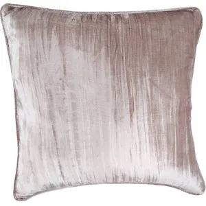 Brielle Silk Velvet Cushion 55cm Square - Champaign Pink Lady by Macey & Moore, a Cushions, Decorative Pillows for sale on Style Sourcebook