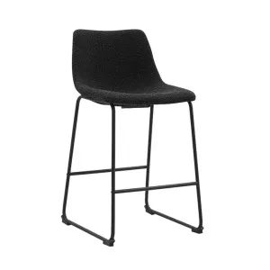 Montana Counter Stool Boucle Black by James Lane, a Bar Stools for sale on Style Sourcebook