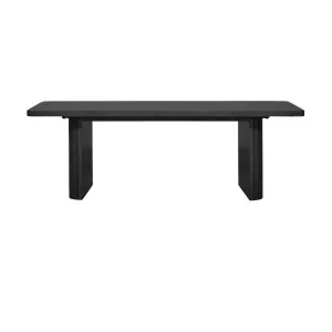 Gabino Rectangle Coffee Table No Drawer 135cm in Black by OzDesignFurniture, a Coffee Table for sale on Style Sourcebook