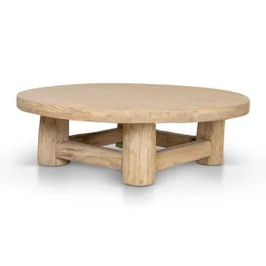 Freeman 100cm Elm Round Coffee Table - Natural by Interior Secrets - AfterPay Available by Interior Secrets, a Coffee Table for sale on Style Sourcebook