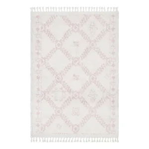 Saffron 33 Rug 120x170cm in Pink/Off White by OzDesignFurniture, a Contemporary Rugs for sale on Style Sourcebook