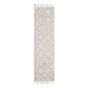 Saffron 33 Rug 80x200cm in Pink/Off Whte by OzDesignFurniture, a Contemporary Rugs for sale on Style Sourcebook