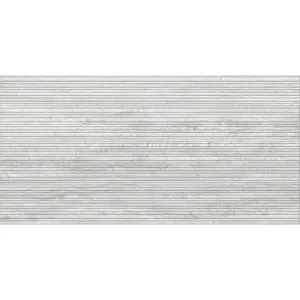 Palazzo Travertine Lineal Silver Embossed Matt Tile by Beaumont Tiles, a Porcelain Tiles for sale on Style Sourcebook