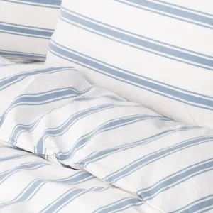 Canningvale Modella Stripe Quilt Cover Set - White, King, 100% Cotton by Canningvale, a Quilt Covers for sale on Style Sourcebook