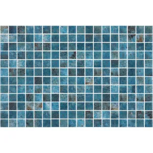 Vanguard Moana Blue Glass Natural Product Structured Matt Mosaic by Beaumont Tiles, a Mosaic Tiles for sale on Style Sourcebook