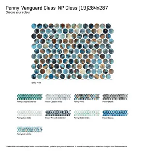 Penny-Vanguard Glass Natural Product Gloss Mosaic (Colour?????) by Beaumont Tiles, a Mosaic Tiles for sale on Style Sourcebook