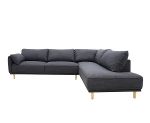 Hudson Terminal Right Facing Sofa Plaza Flint Grey - 3 Seater by James Lane, a Sofas for sale on Style Sourcebook