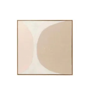 Ex Display - Ellipse Hand Painted Framed Wall Art - Blush by Interior Secrets - AfterPay Available by Interior Secrets, a Prints for sale on Style Sourcebook