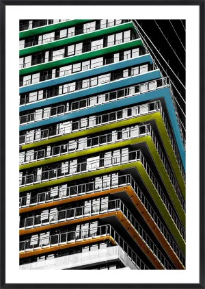 RAINBOW BUILDING STORY - 74x59cm by La Grolla, a Prints for sale on Style Sourcebook