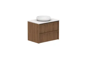 Eli 750 All Drawer Centre Bowl Vanity,Wall Hung, Florentine Walnut by ADP, a Vanities for sale on Style Sourcebook