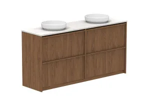 Eli 1800 All Drawer Double Bowl Vanity,Floor Mount, Florentine Walnut by ADP, a Vanities for sale on Style Sourcebook