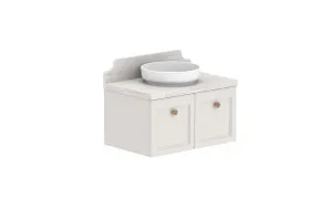 Mabel 750 Wall Hung Centre Bowl, Wall Hung, Feather Grey  by ADP, a Vanities for sale on Style Sourcebook