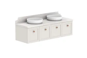 Mabel 1500 Wall Hung Double Bowl, Wall Hung, Feather Grey  by ADP, a Vanities for sale on Style Sourcebook