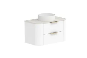 Thirroul 900 Wall Hung Centre Bowl, Wall Hung, Ultra White  by ADP, a Vanities for sale on Style Sourcebook