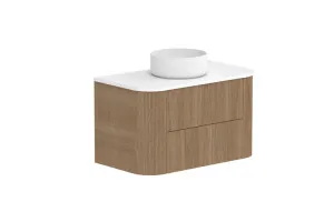 Thirroul 900 Wall Hung Centre Bowl, Wall Hung, Prime Oak by ADP, a Vanities for sale on Style Sourcebook