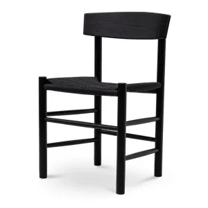 Erika Rattan Dining Chair - Full Black by Interior Secrets - AfterPay Available by Interior Secrets, a Dining Chairs for sale on Style Sourcebook