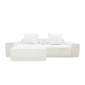 Riley Muse Frost Modular Sofa - 2 Seater Chaise by James Lane, a Sofas for sale on Style Sourcebook