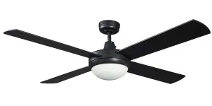 Martec Lifestyle 52" Ceiling Fan With 2 x E27 Light Black by Martec, a Ceiling Fans for sale on Style Sourcebook