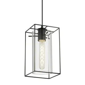 Eglo Loncino Black And Smoked Glass Pendant Light 1 Light by Eglo, a Pendant Lighting for sale on Style Sourcebook