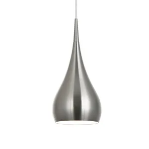 Zara CLA Modern Bell Pendant Light Satin Nickel by Compact Lamps Australia, a Pendant Lighting for sale on Style Sourcebook