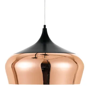 Polk Copper Shade With Black Pendant Light (E27) Large by Telbix, a Pendant Lighting for sale on Style Sourcebook