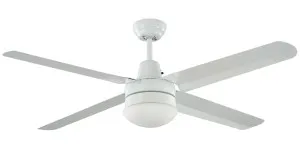 Martec Precision White Ceiling Fan with Light 56" - 1400mm by Martec, a Ceiling Fans for sale on Style Sourcebook