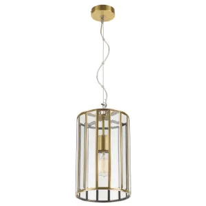 Antique Brass Telbix Pratt Pendant Light With Glass Small by Telbix, a Pendant Lighting for sale on Style Sourcebook