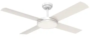 Revolution 3 52" Indoor/Outdoor Ceiling Fan With 24W LED Light White by Hunter Pacific, a Ceiling Fans for sale on Style Sourcebook